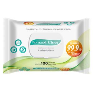 Toalha Umedecida Natural Clean 100 Un.