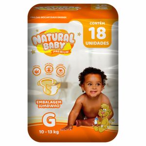 Fralda Natural Baby Premium M Com 44 Unidades