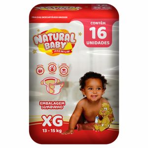 Natural Baby Premium Jumbinho Xg 16 Un.