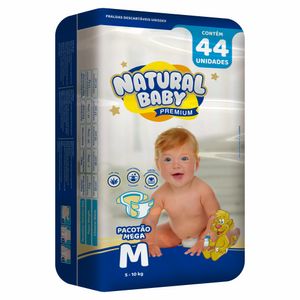 Natural Baby Premium Mega Pacotão M 44 Un.